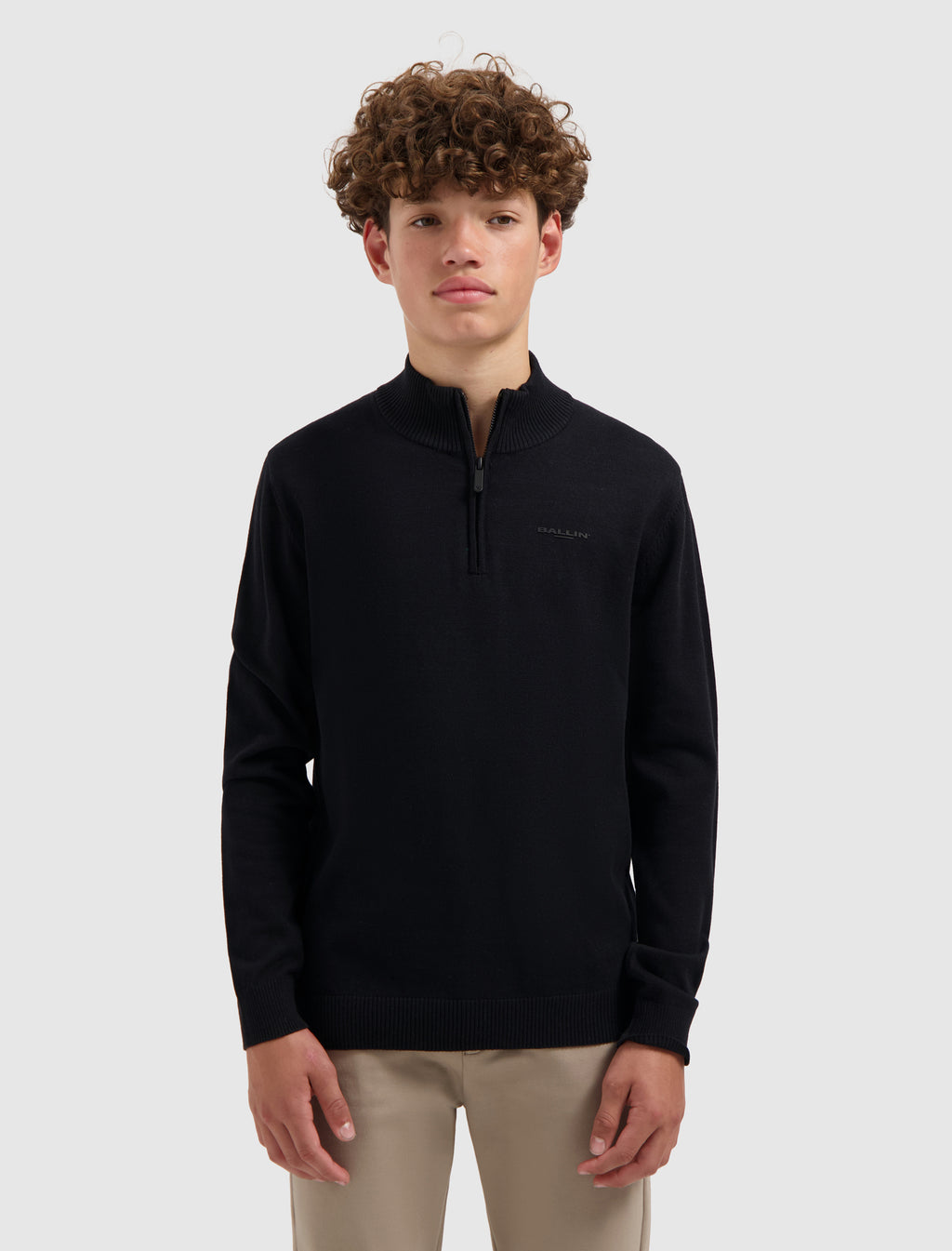 Junior Original Half Zip Knit | Black