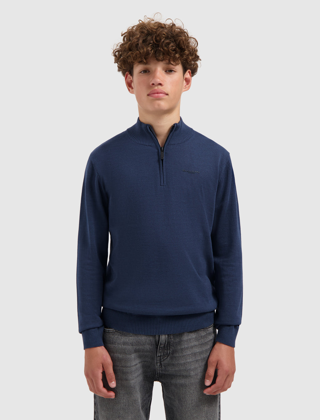 Junior Original Half Zip Knit | Navy