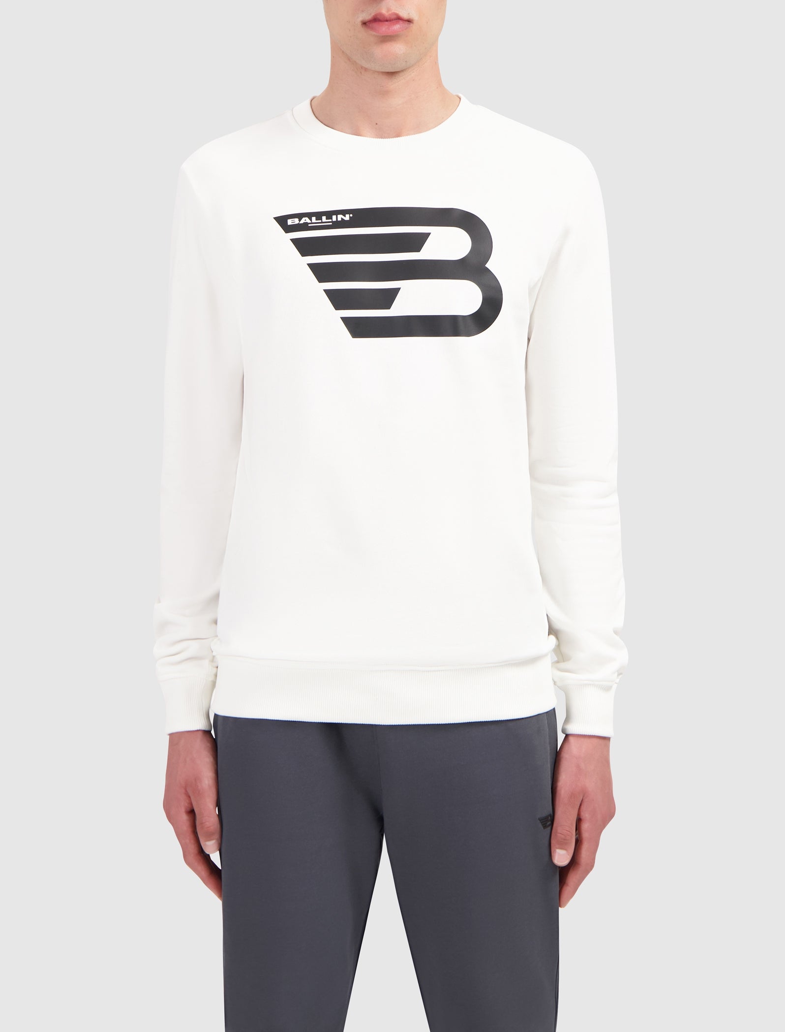 Original Icon Logo Print Trui Off White