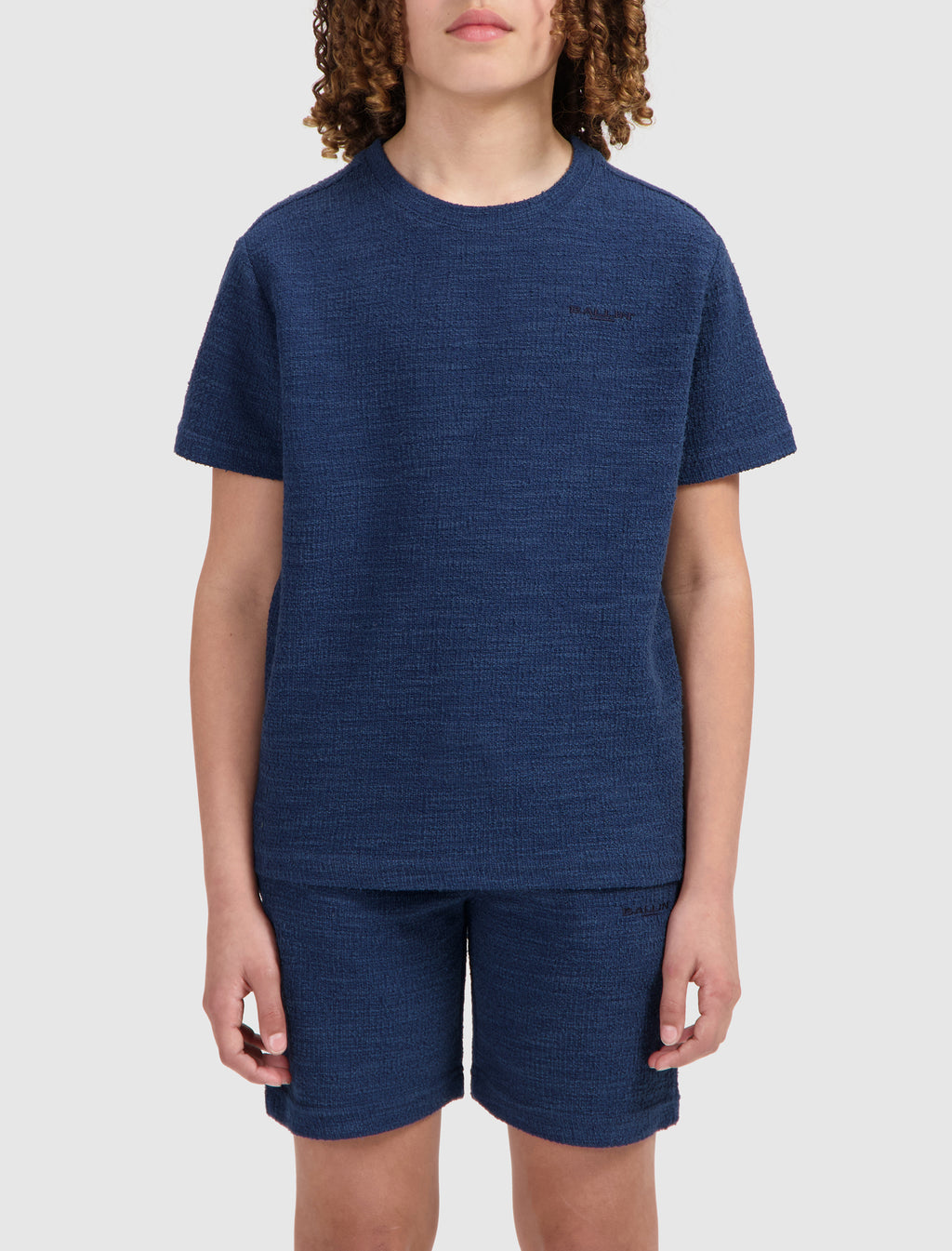 Junior Bouclé T-shirt | Navy