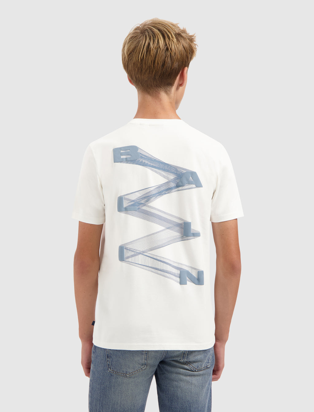 Junior Zig Zag Logo T-shirt | Off White