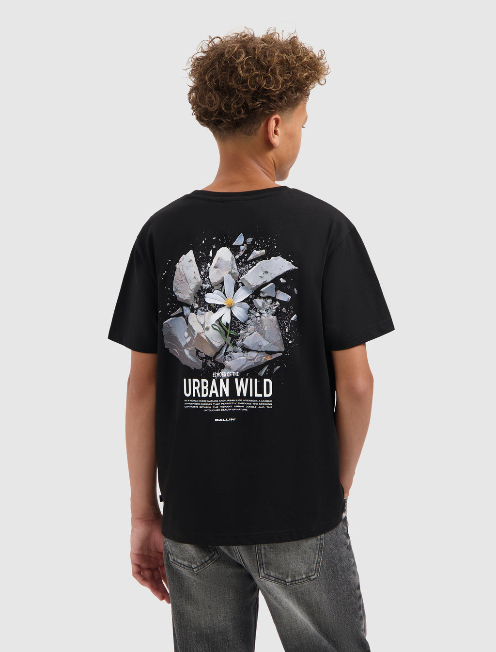 Junior Urban Wild Explosion T-shirt | Black