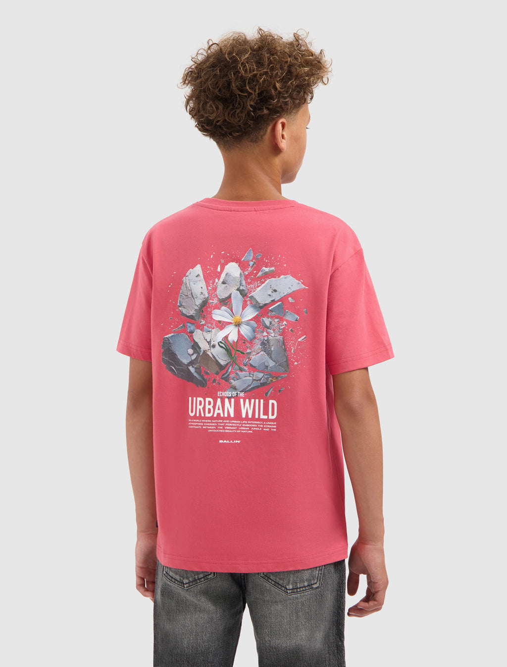 Junior Urban Wild Explosion T-shirt | Grapefruit