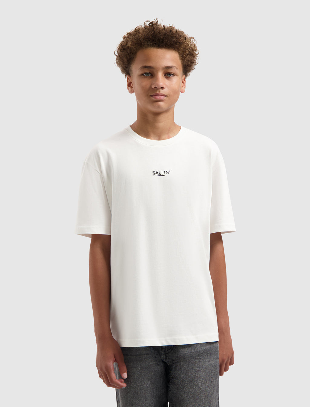 Junior Handwritten Logo T-shirt | Off White