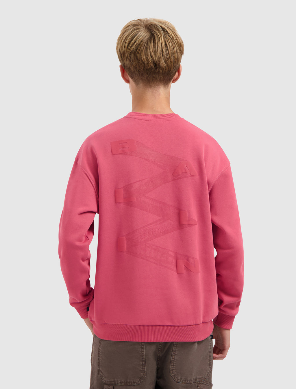 Junior Zig Zag Logo Sweater | Grapefruit