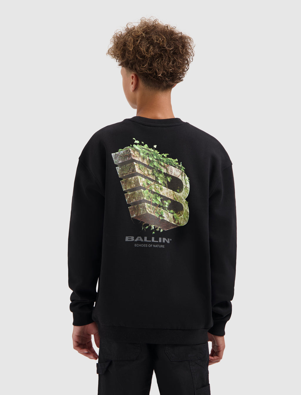 Junior Echoes Of Nature Sweater | Black