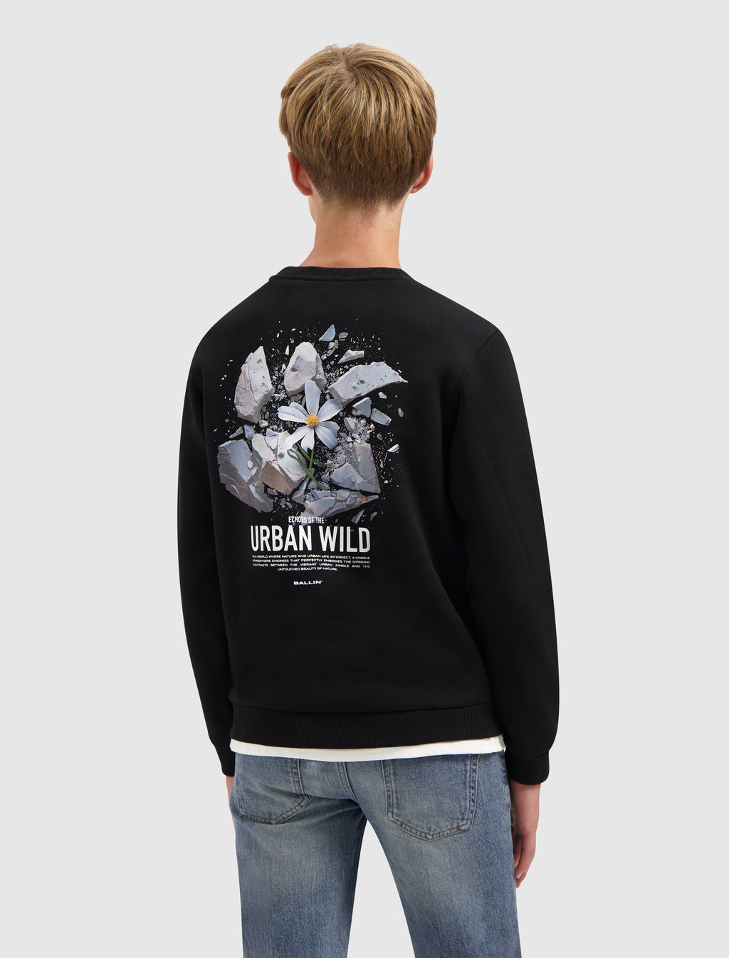 Junior Urban Wild Explosion Sweater | Black