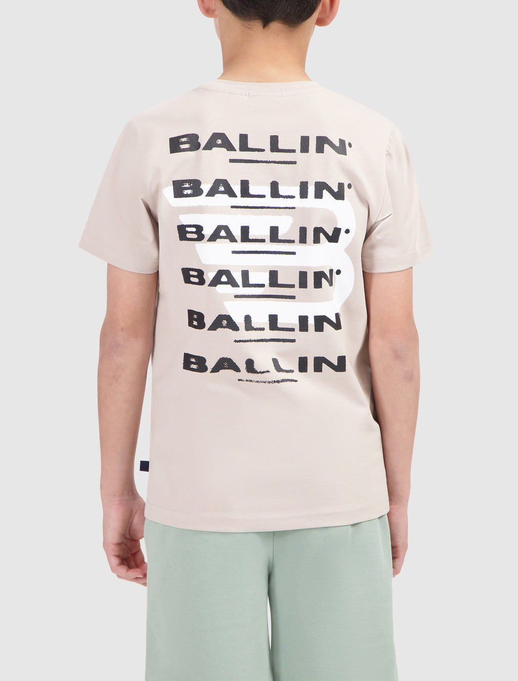 Junior Fading Logo T-shirt | Sand