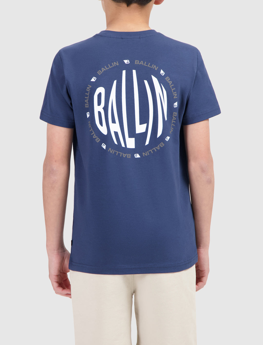 Junior Fish-Eye Logo T-shirt | Navy