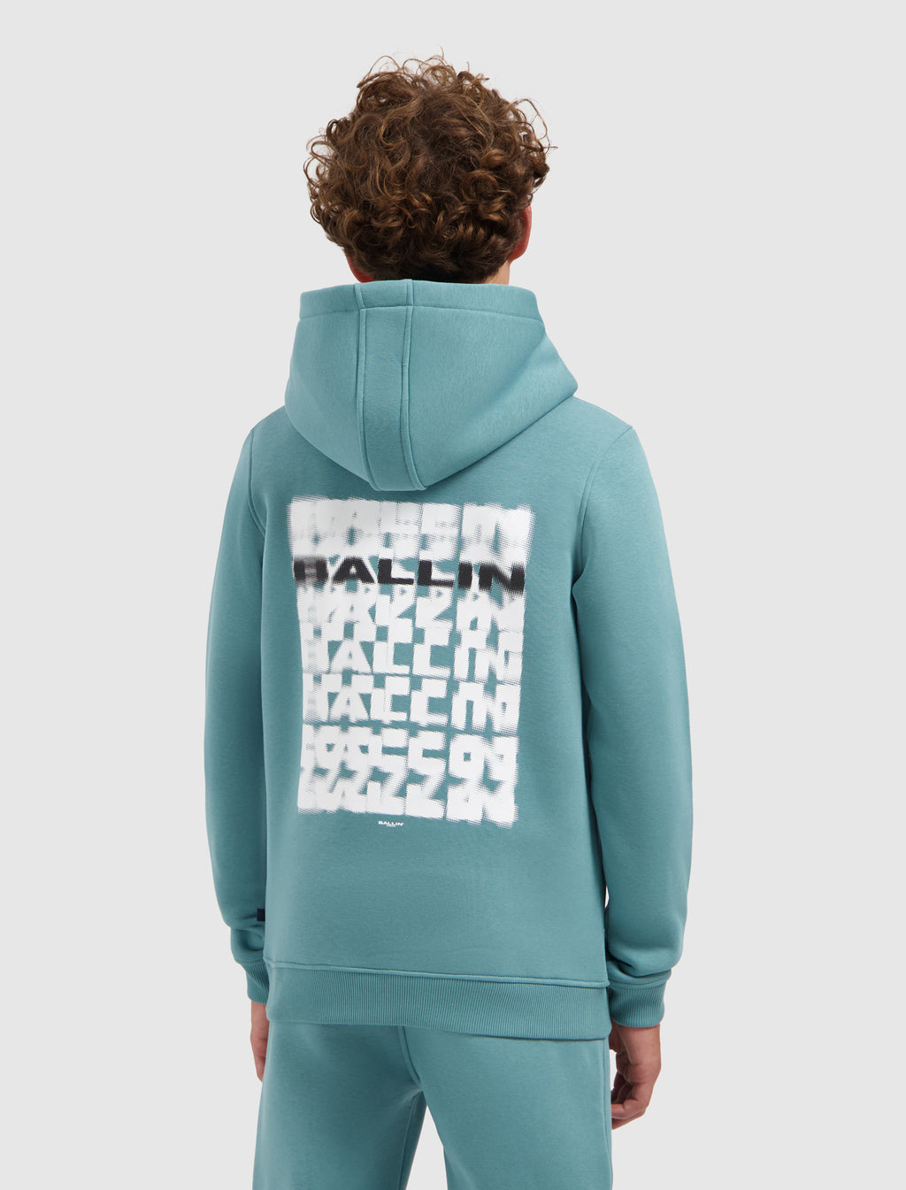 Junior Faded Halftone Hoodie | Green