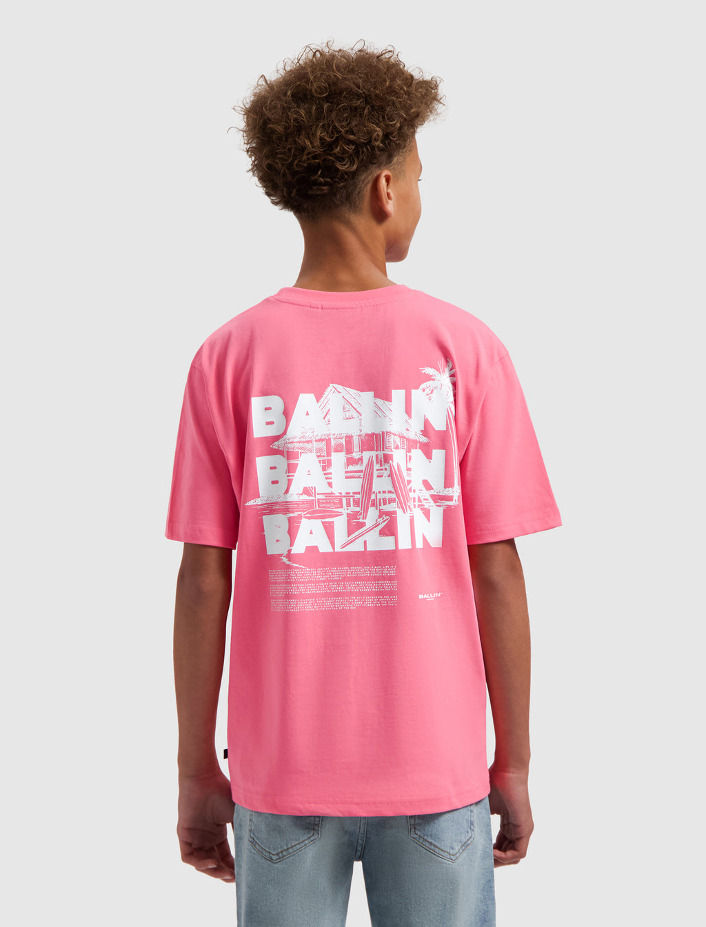 Junior Surfers Paradise House T-shirt | Baby Pink