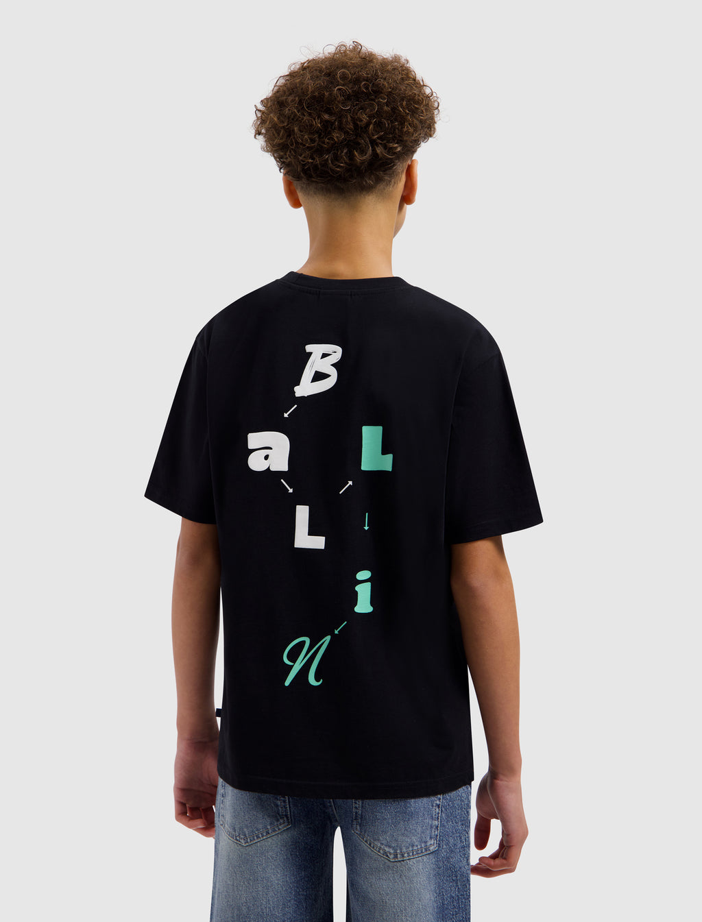 Junior In Search Of Lost Letters T-shirt | Black