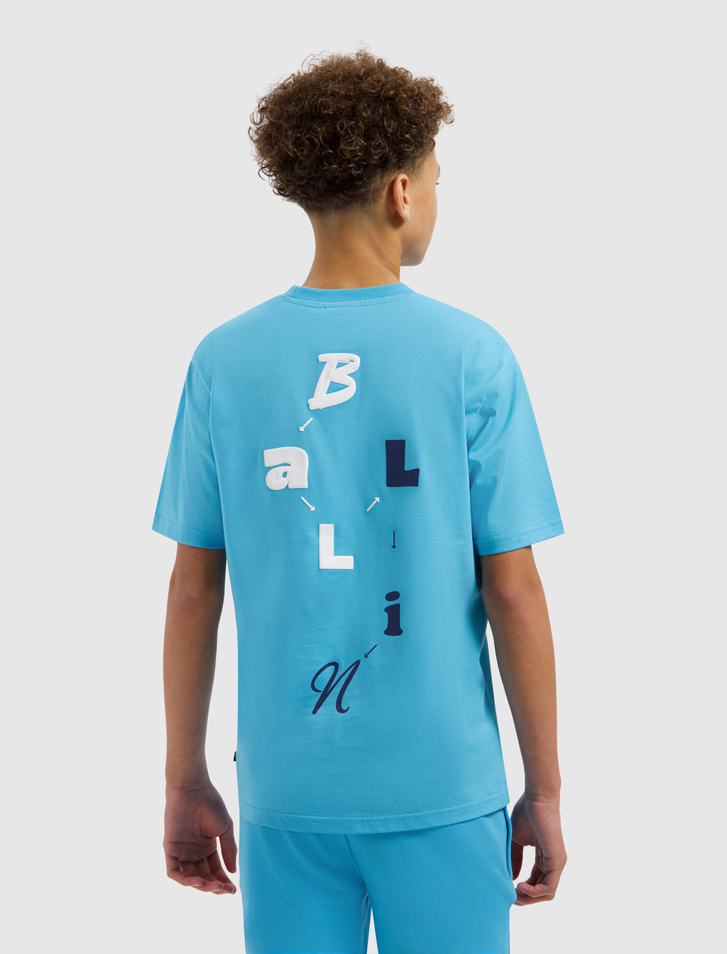 Junior In Search Of Lost Letters T-shirt | Mid Blue
