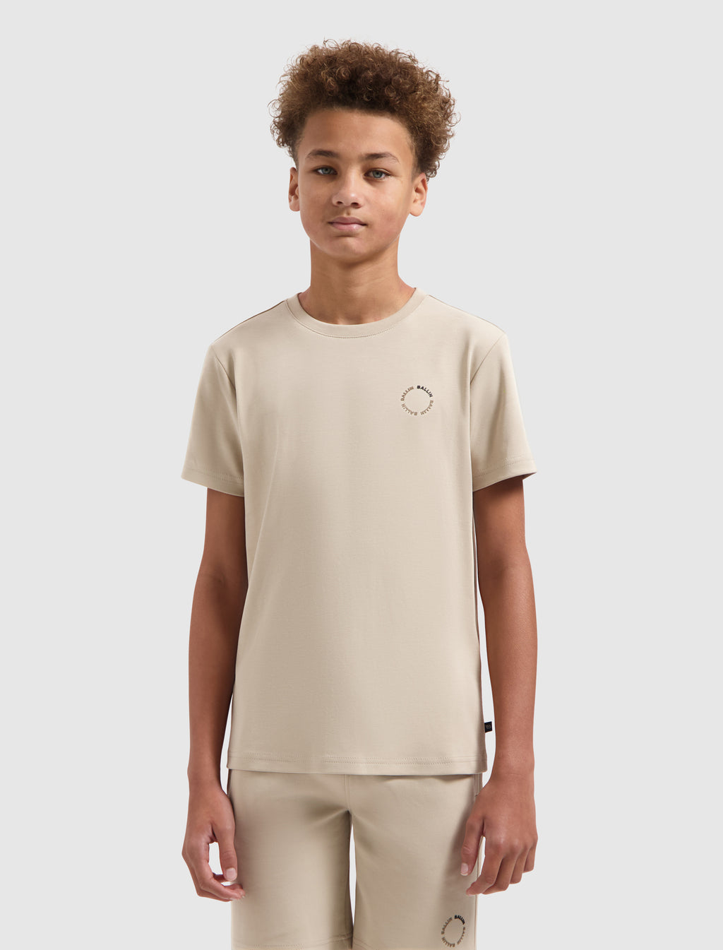 Junior Circle Logo T-shirt | Taupe