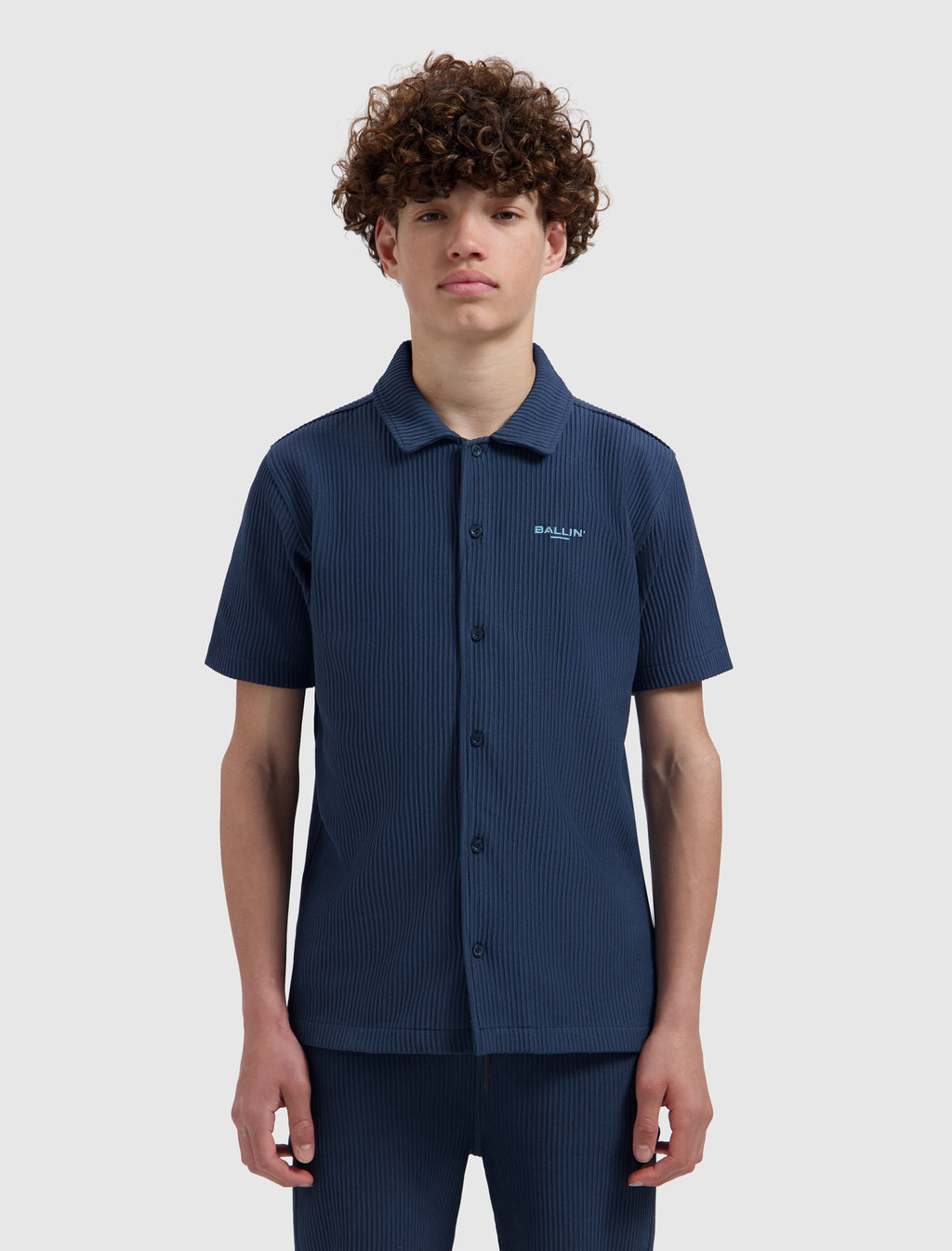 Junior Vertical Stripes Shirt | Navy