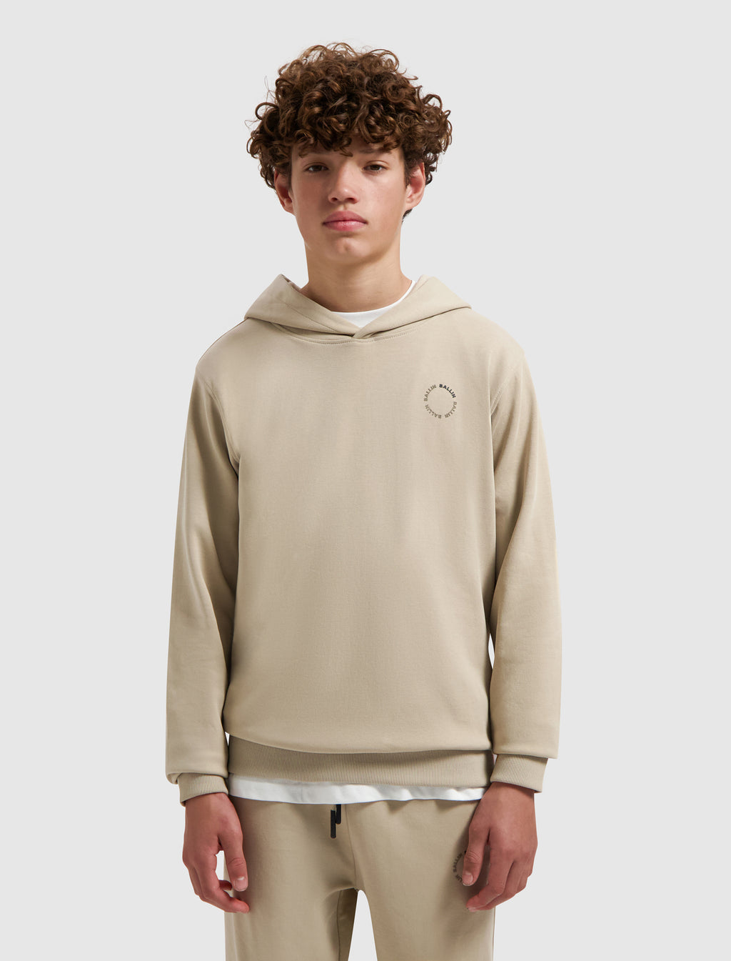 Junior Circle Logo Hoodie | Taupe