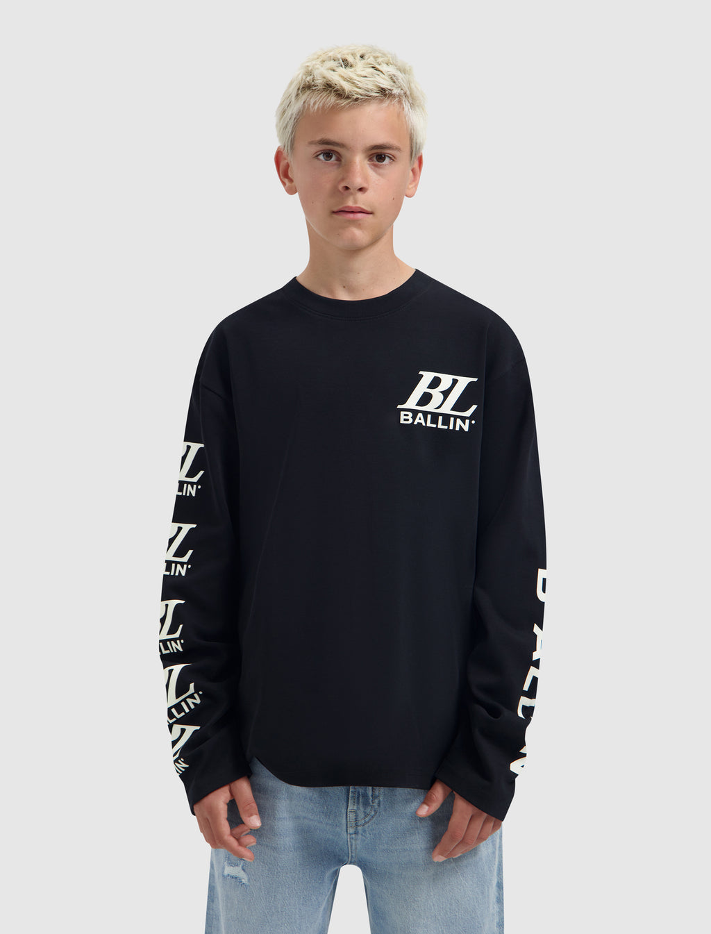 Junior Monogram Longsleeve | Black