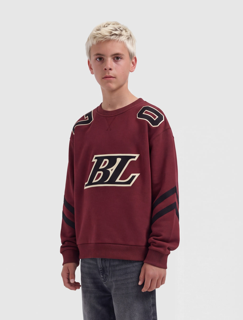 Junior Ice Hockey Crewneck | Bordeaux