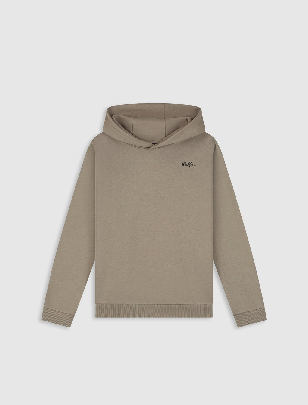 Junior Script Logo Hoodie | Taupe