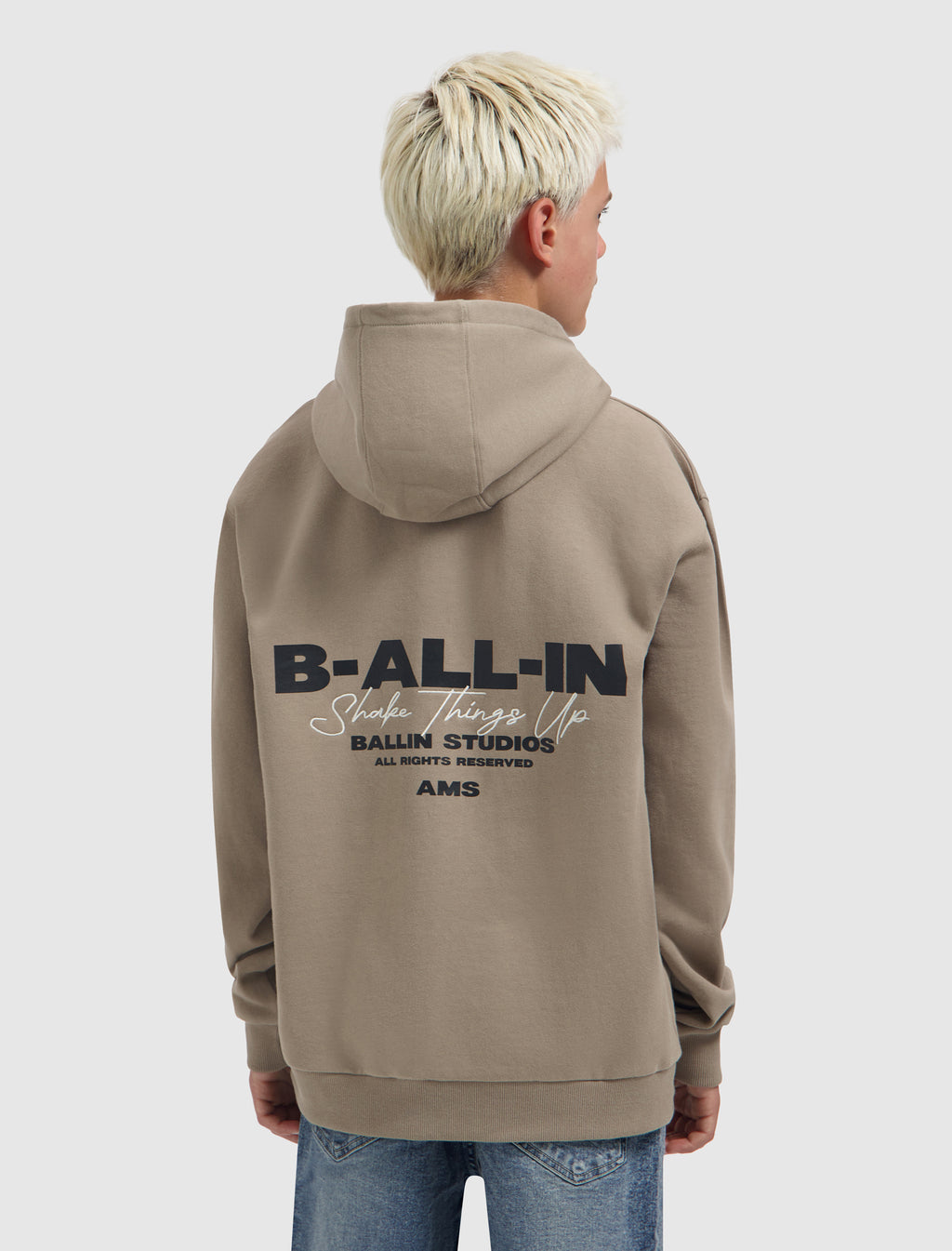 Junior B-ALL-IN Hoodie | Taupe