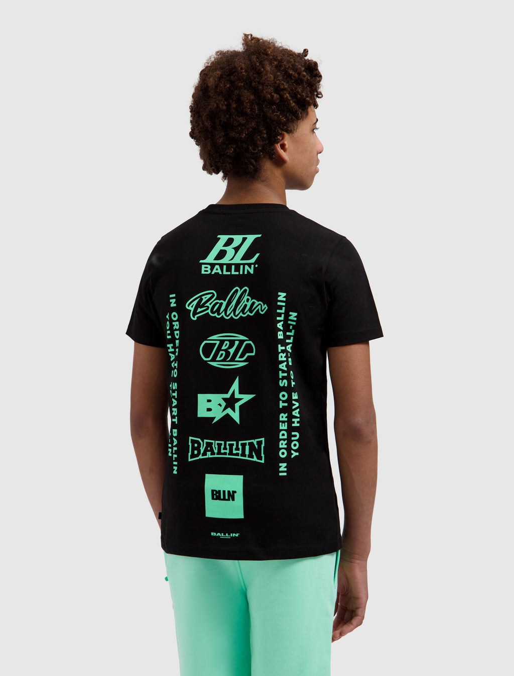 Junior Stacked Logo T-shirt | Black