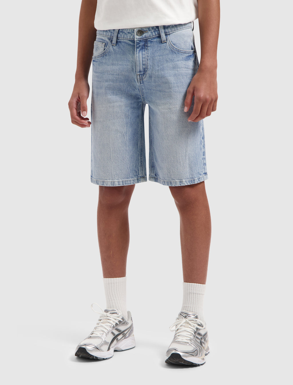 Junior The Kyle Loose Fit Short | Denim Mid Blue