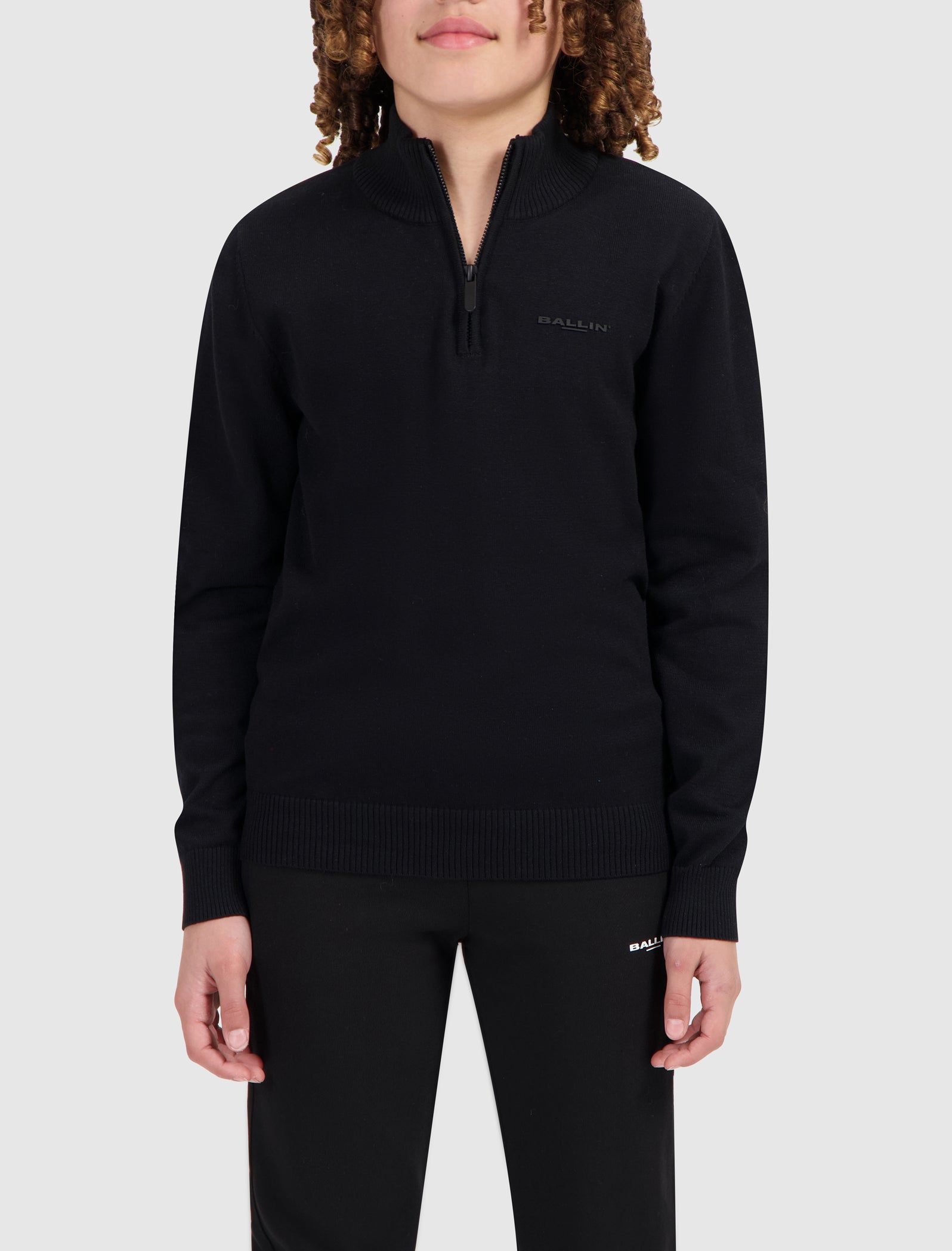 Junior Original Half Zip Knit | Black