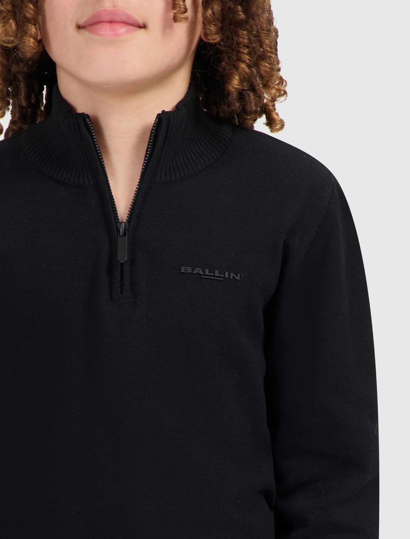 Junior Original Half Zip Knit | Black