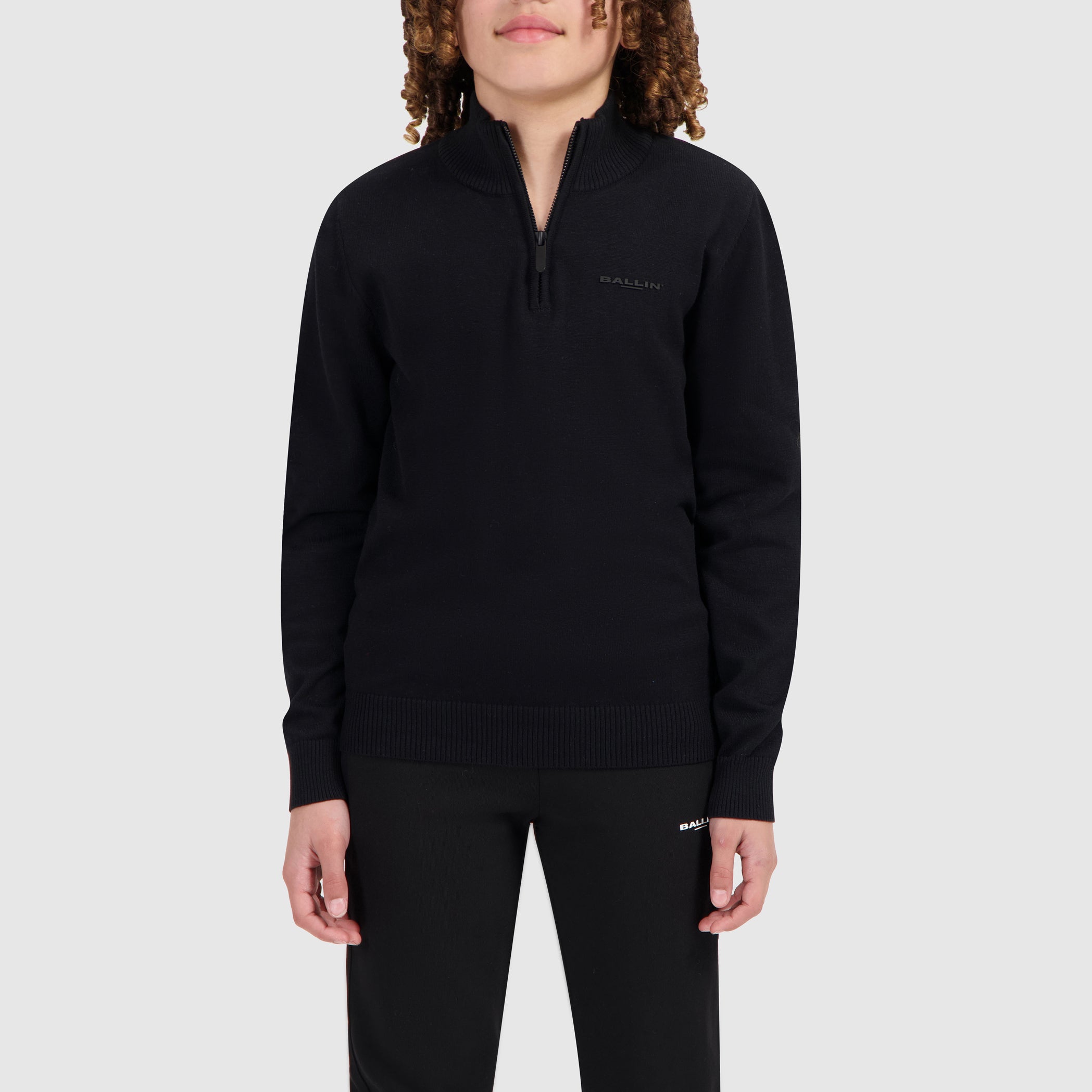 Junior Original Half Zip Knit | Black