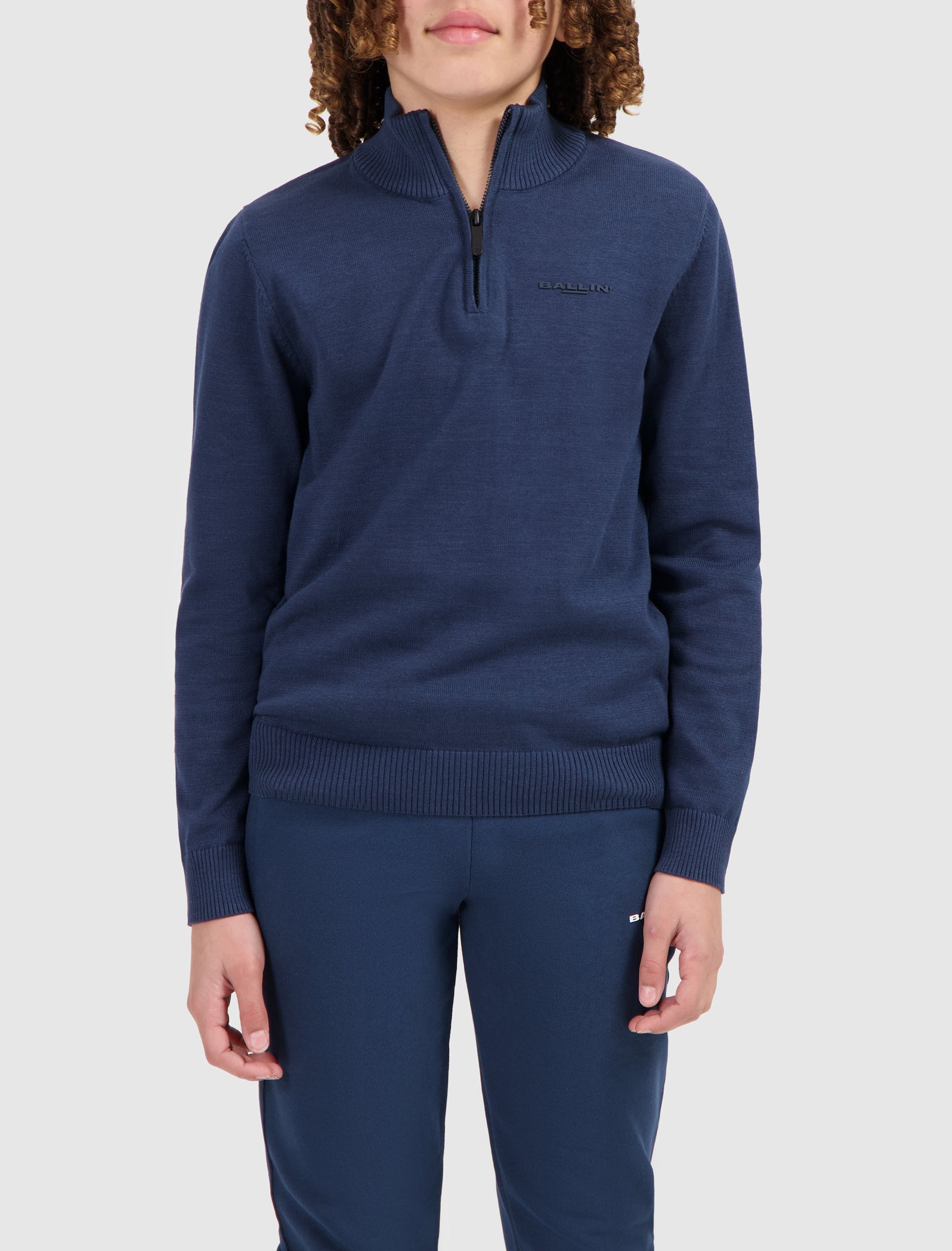 Junior Original Half Zip Knit | Navy
