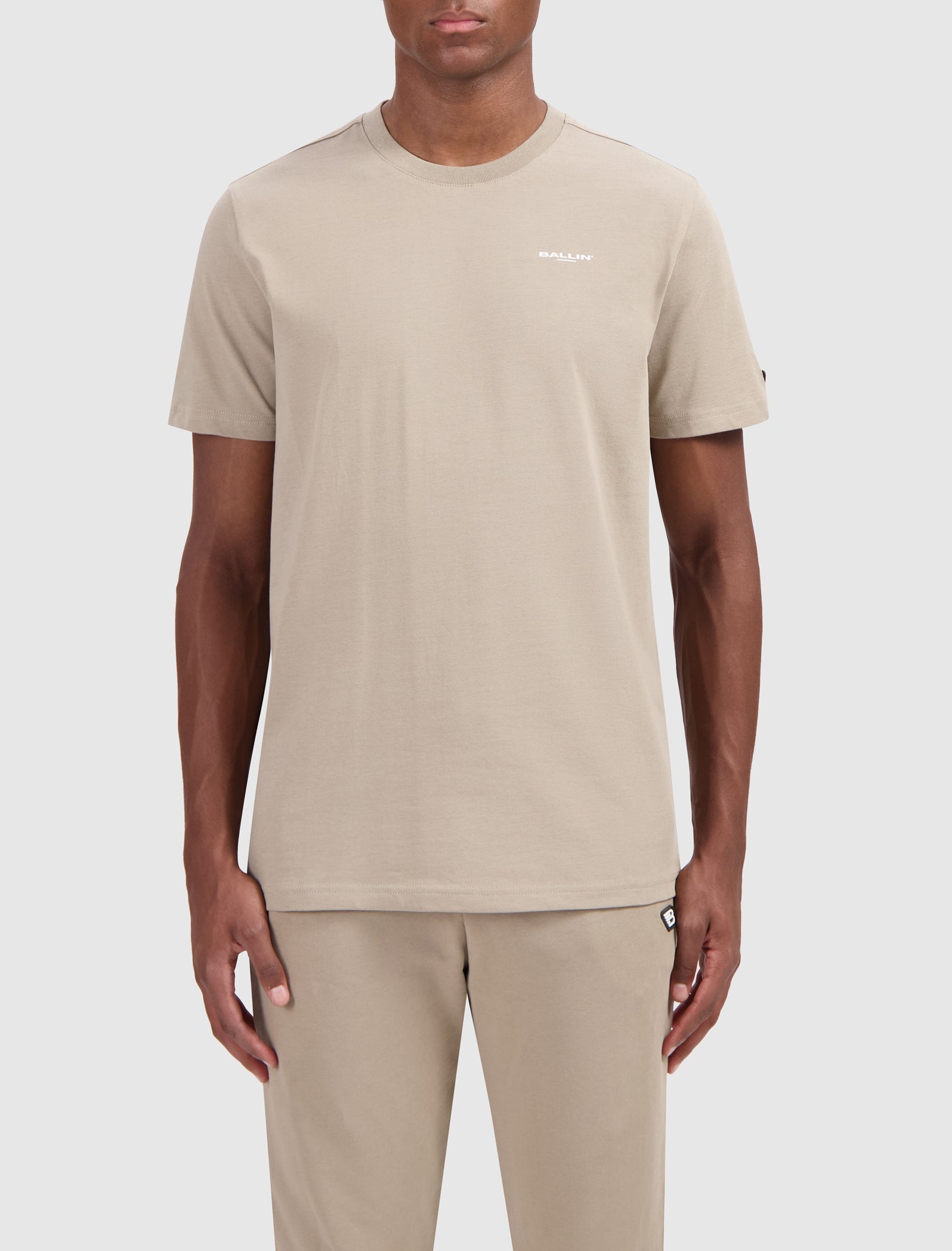 Original Logo Crewneck T-shirt | Taupe