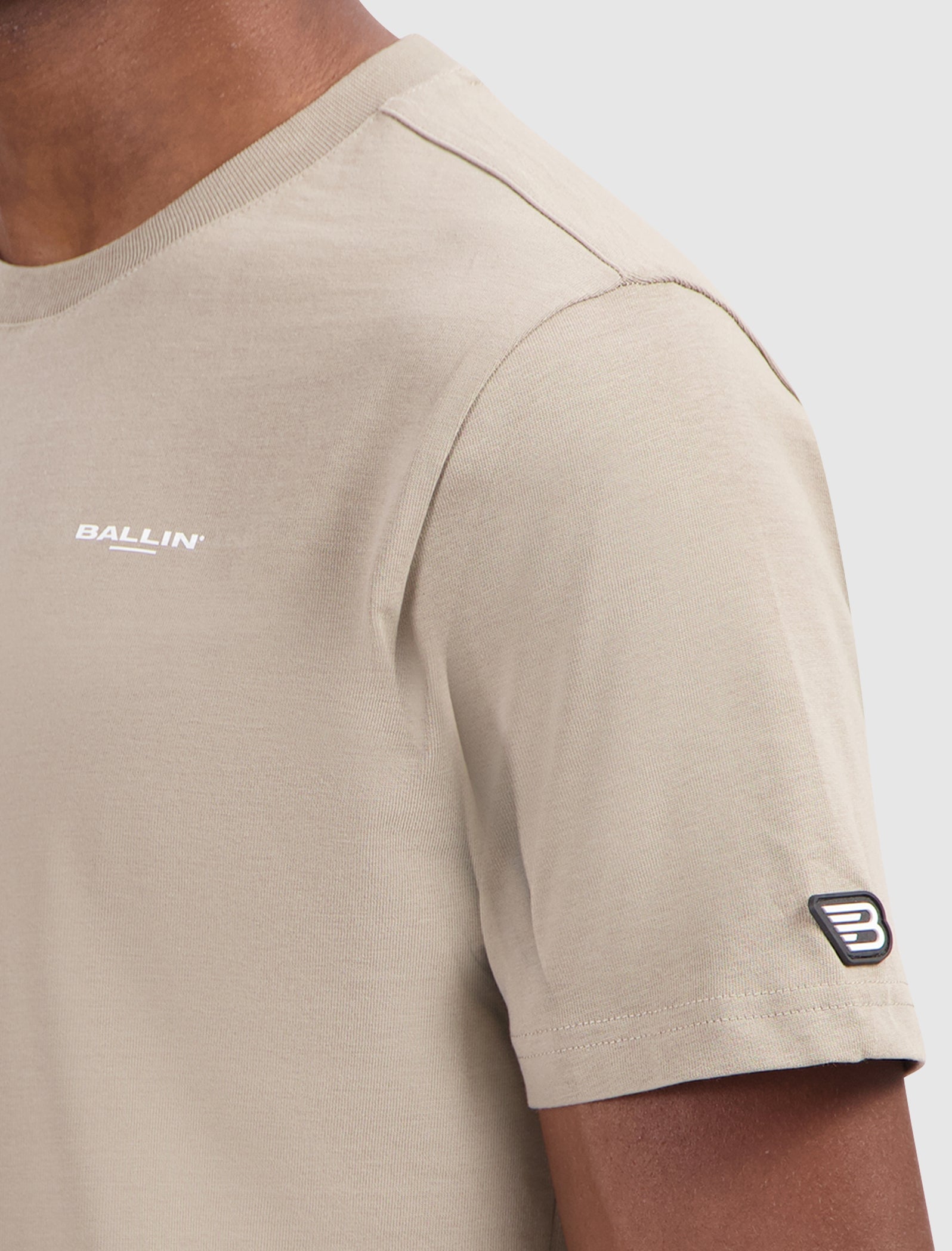 Original Logo Crewneck T-shirt | Taupe