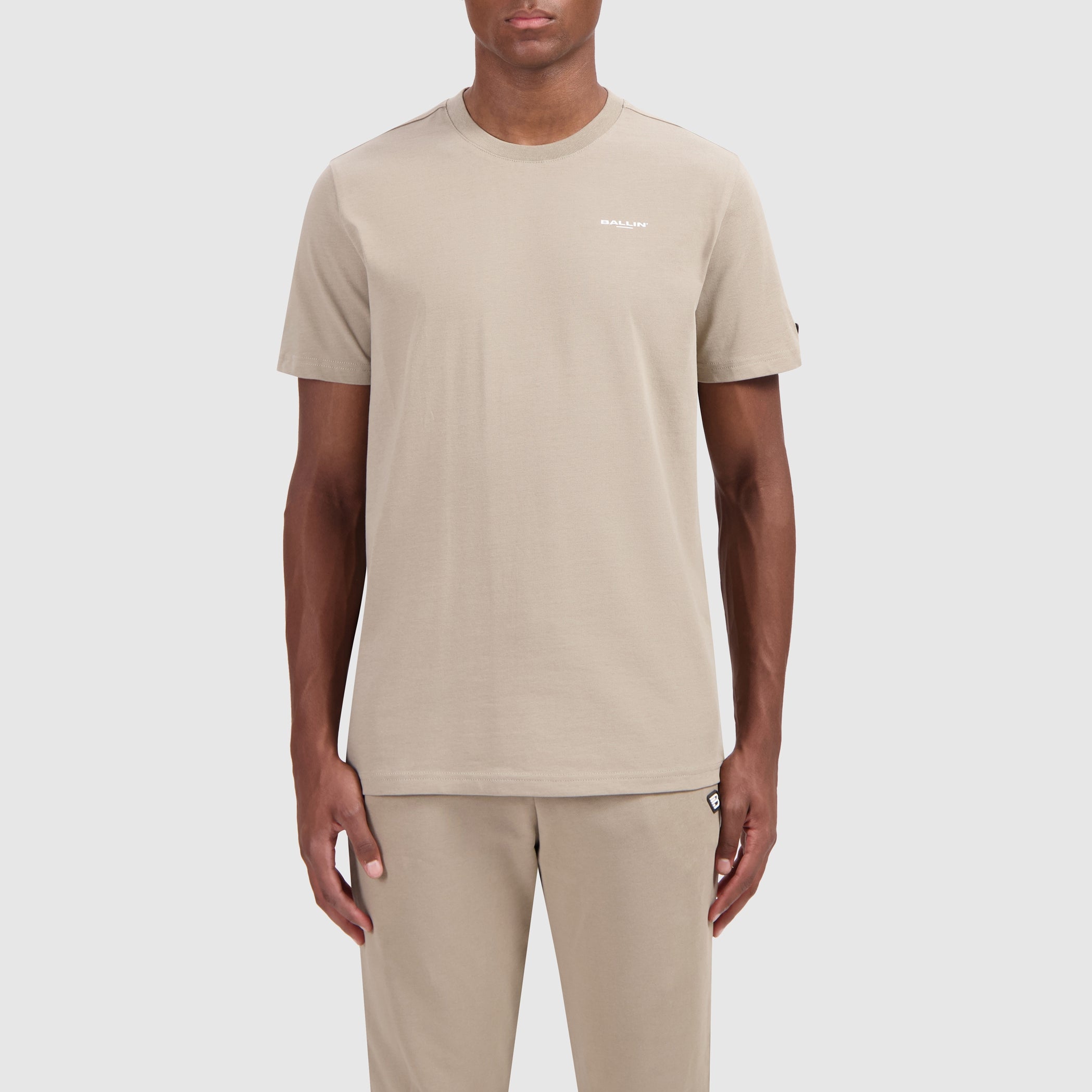 Original Logo Crewneck T-shirt | Taupe