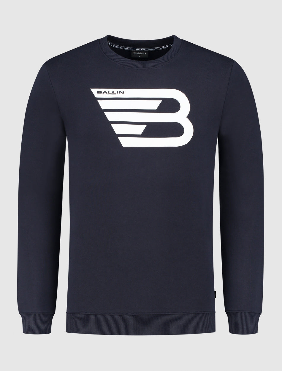 Original Icon Logo Print Sweater | Dark Blue