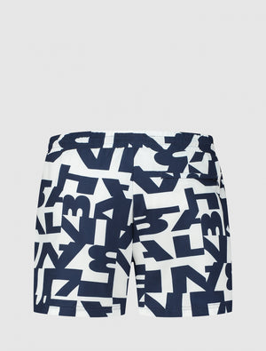 All Over Lettering Zwembroek | Off White