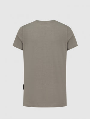 Kids Dubbel Icon Logo T-shirt | Taupe
