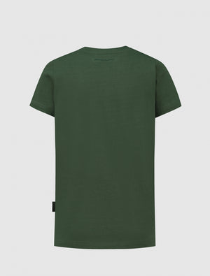 Kids Dubbel Icon Logo T-shirt | Forest Green