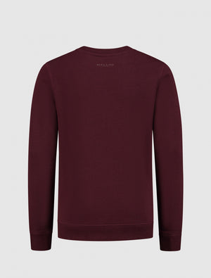 Kids Original Icon Logo Sweater | Aged Burgundy