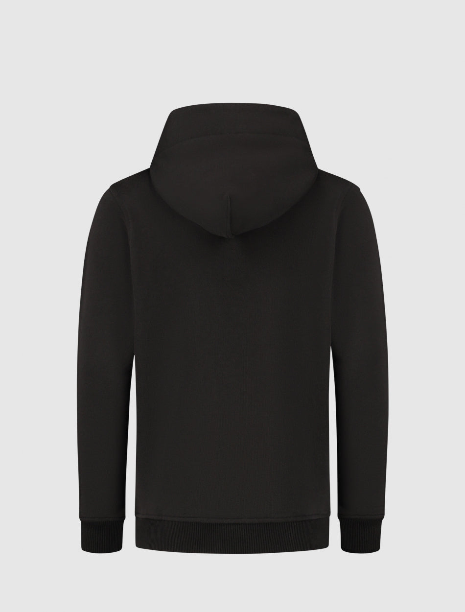 Junior Legacy Badge Half Zip Hoodie | Black