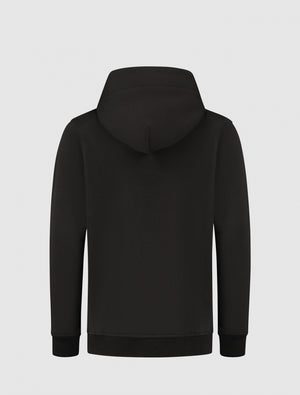 Kids Legacy Badge Half Zip Hoodie | Black