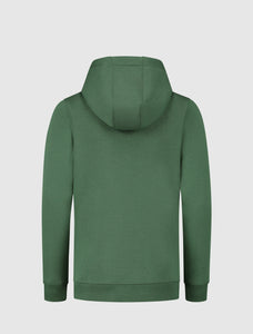 Kids University Print Hoodie | Forest Green