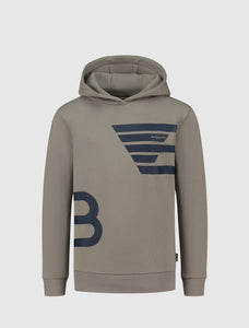 Kids Dubbel Icon Logo Hoodie | Taupe