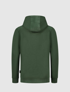 Kids Dubbel Icon Logo Hoodie | Forest Green
