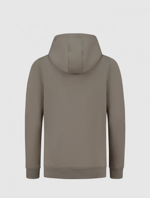 Kids Rotated Logo Print Hoodie | Taupe