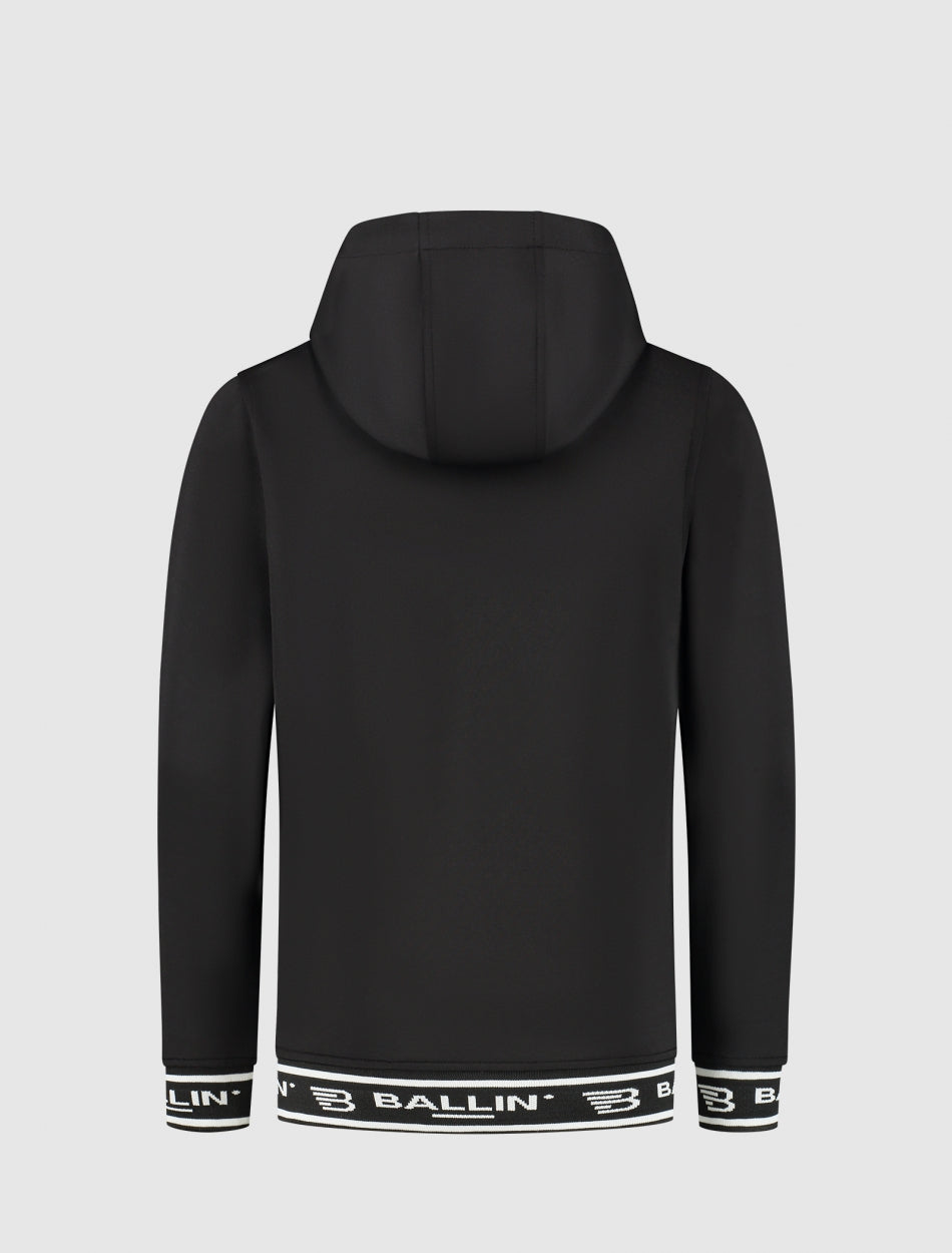 Junior Scuba Jacquard Hoodie | Black