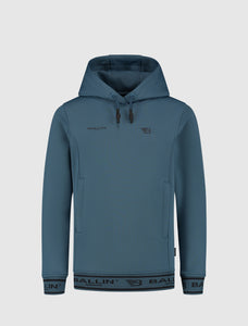 Kids Scuba Jacquard Hoodie | Mid Blue