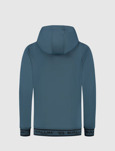 Kids Scuba Jacquard Hoodie | Mid Blue