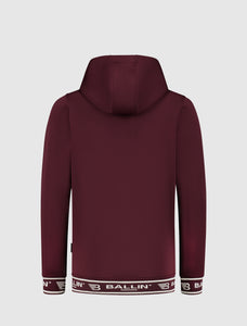 Kids Scuba Jacquard Hoodie | Aged Burgundy