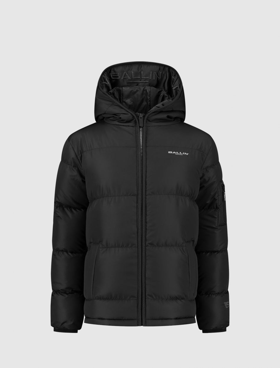 Junior Gewatteerde Puffer Jas | Black