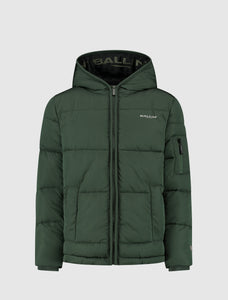Kids Gewatteerde Puffer Jas | Forest Green